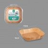 Papel Fritadeira Quadrado Castanho 16X16cm Pack 50