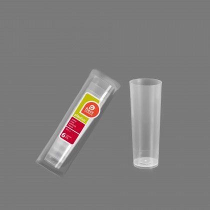 Copo Tubo Inquebravel 300ml Pack 6
