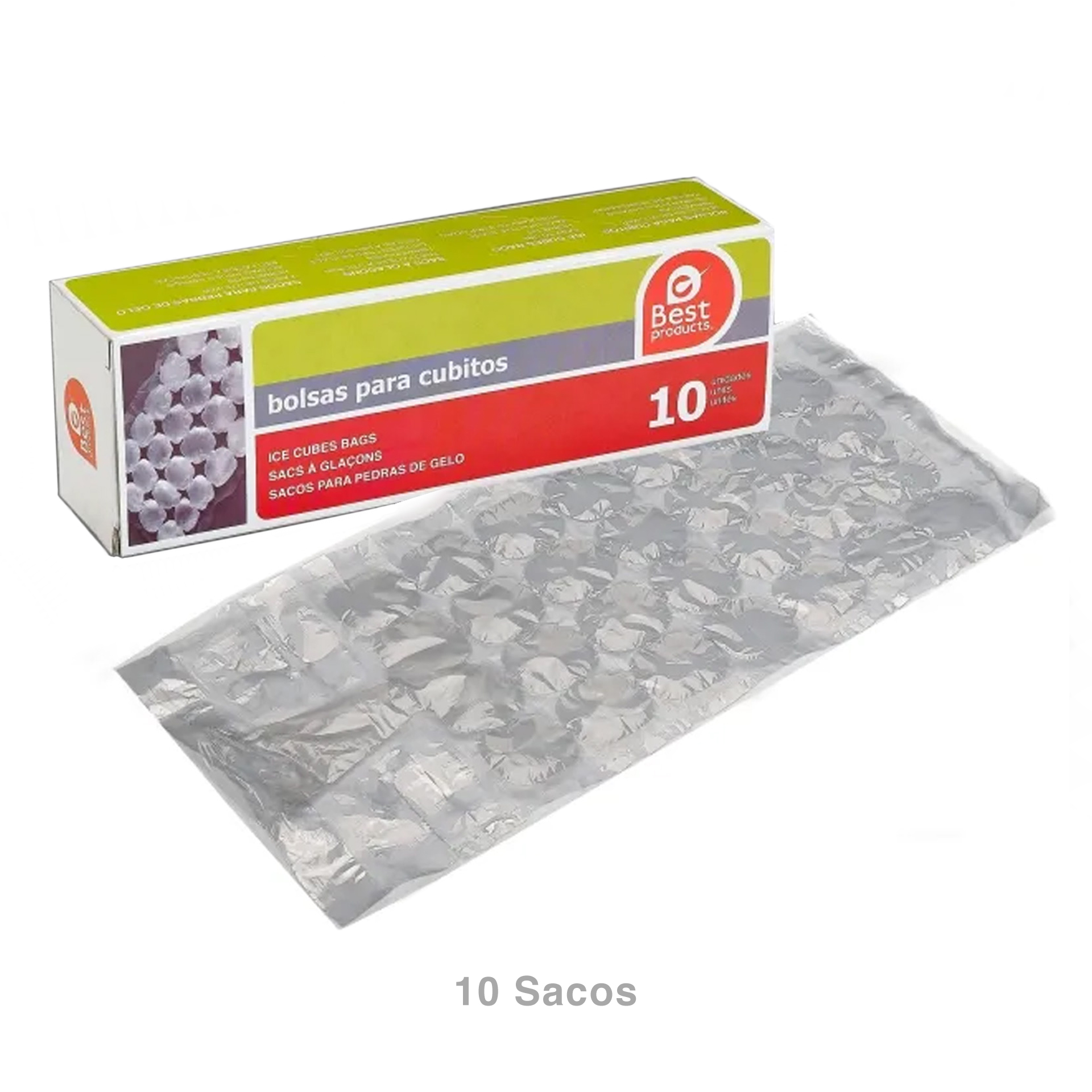 Saco para Cubos Gelo Plástico Pack 10
