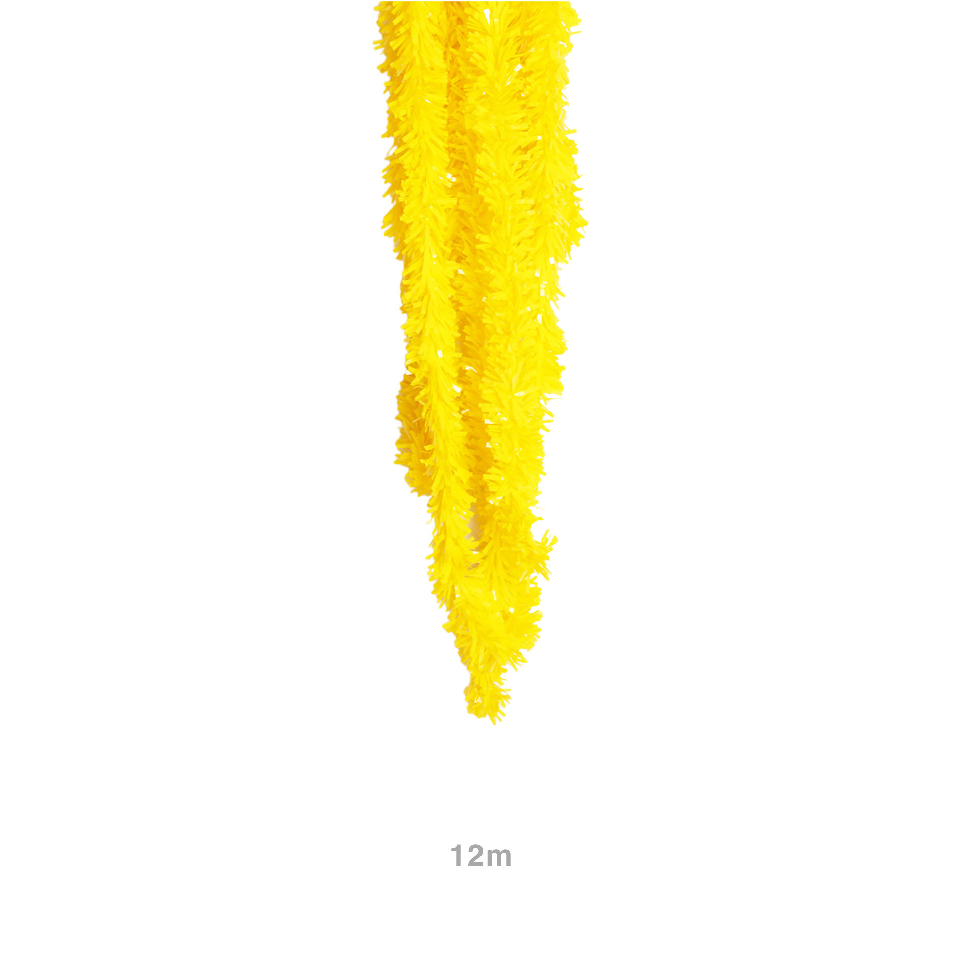 Festão Plástico Clássico Amarelo 12m