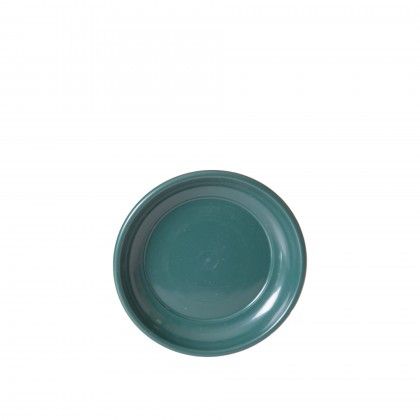 Prato para Vaso Plstico Tradicional Brilho Redondo Verde 20cm