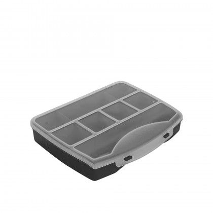 Mala Organizadora Plstica com Divisrias Preto 19X16X3.5cm