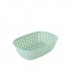Cesto Multiusos Plstico Rattan Oval Multicor 2000ml 18.4X25.6X7.4cm
