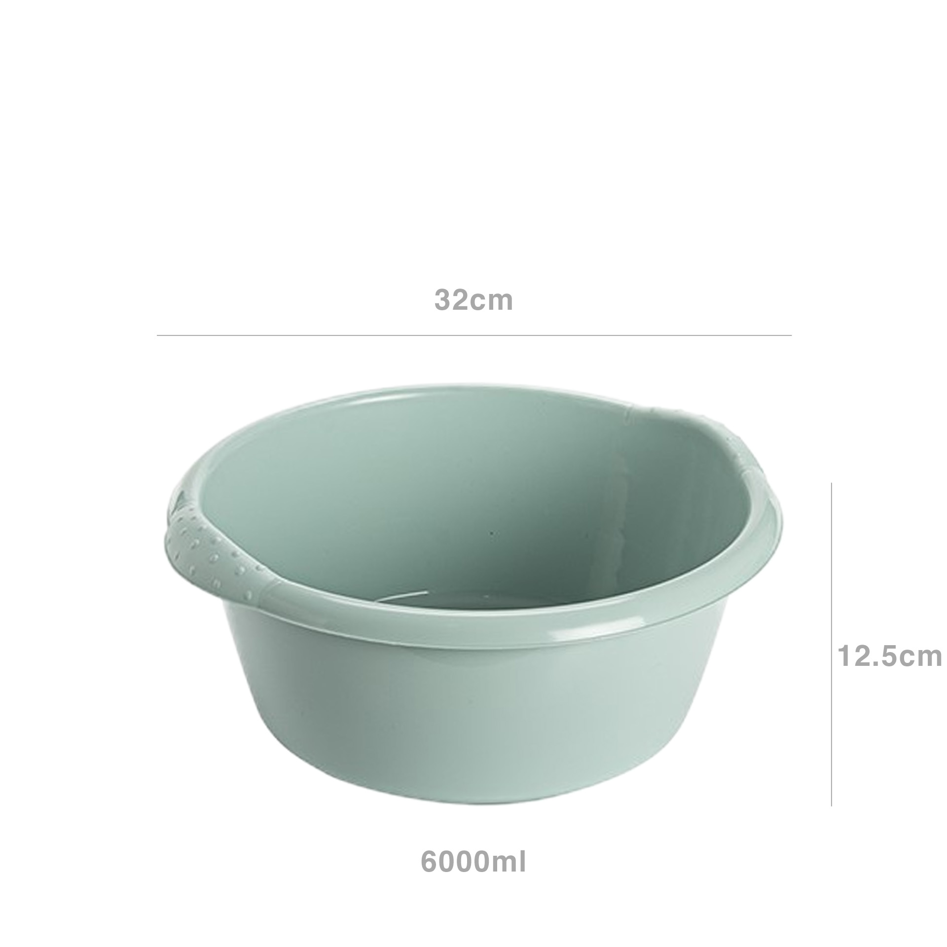 Bacia Plástica Florencia Redonda 6000ml 32X12.5cm