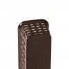 Cesto Multiusos Plstico Rattan Retangular Castanho 800ml 24.2X8X6cm