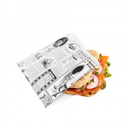 Saco Anti Gordura para Hambrguer Times 17X18cm Pack 500