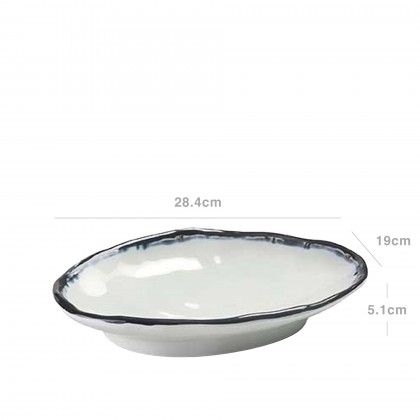 Travessa Melamina Sea Oval 28.4X19X5.1cm