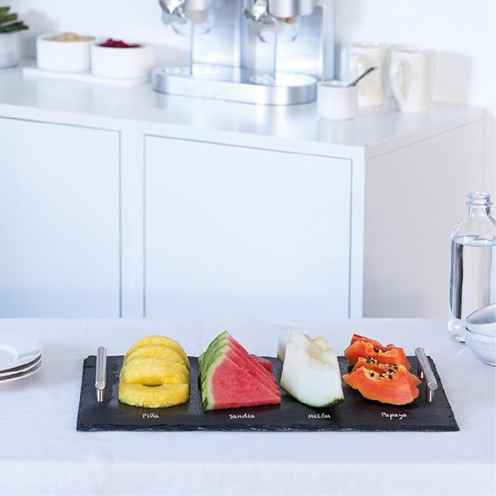 Bandeja Ardósia com Asas 40X20X5cm