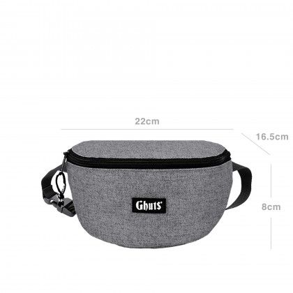 Bolsa Cintura Ghuts Silver Grey 22X16.5X8cm
