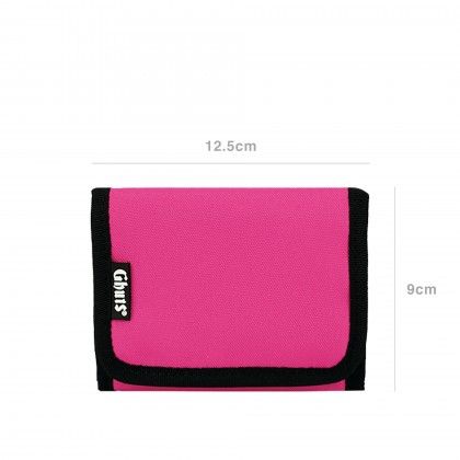 Carteira Velcro Ghuts Hot Pink 12.5X9X1.5cm