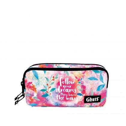 Estojo Duplo Ghuts Follow Dreams 20.5X9.5X8cm Estojo Duplo Ghuts Follow Dreams 20.5X9.5X8cm