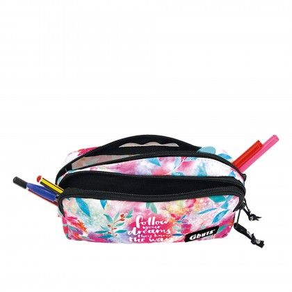 Estojo Duplo Ghuts Follow Dreams 20.5X9.5X8cm Estojo Duplo Ghuts Follow Dreams 20.5X9.5X8cm