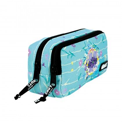 Estojo Duplo Ghuts Pansies 20.5X9.5X8cm Estojo Duplo Ghuts Pansies 20.5X9.5X8cm