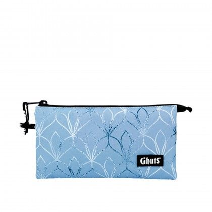 Estojo Triplo Ghuts Blue Lily 22.5X12X4cm Estojo Triplo Ghuts Blue Lily 22.5X12X4cm