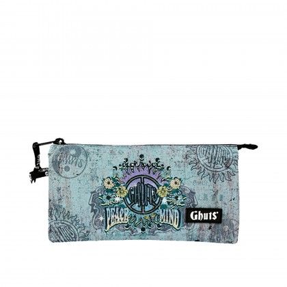 Estojo Triplo Ghuts Peace Mind 22.5X12X4cm Estojo Triplo Ghuts Peace Mind 22.5X12X4cm