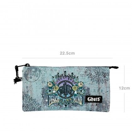 Estojo Triplo Ghuts Peace Mind 22.5X12X4cm Estojo Triplo Ghuts Peace Mind 22.5X12X4cm