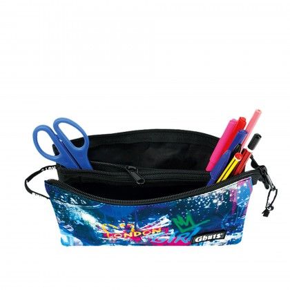 Estojo Triplo Ghuts Uk Girl 22.5X12X4cm Estojo Triplo Ghuts Uk Girl 22.5X12X4cm