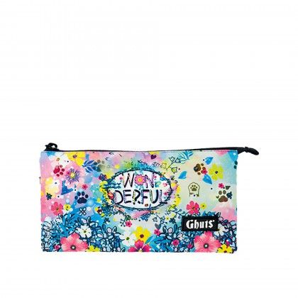 Estojo Triplo Ghuts Wonderful 22.5X12X4cm Estojo Triplo Ghuts Wonderful 22.5X12X4cm