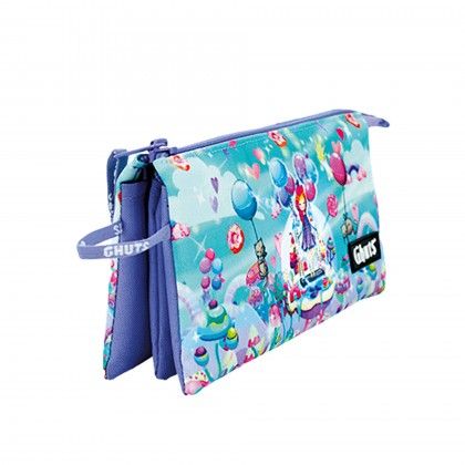 Estojo Triplo Ghuts Candyland 22.5X12X4cm