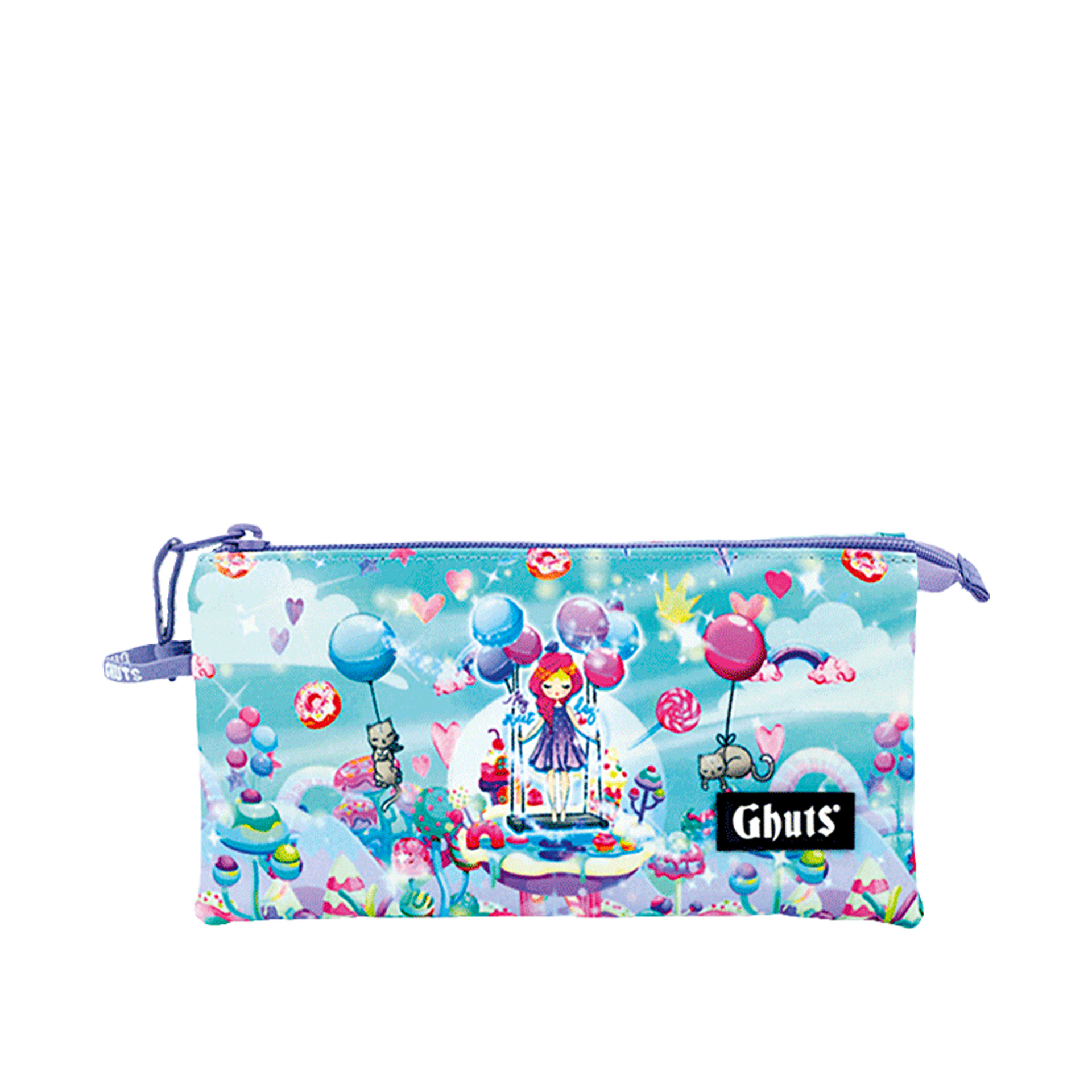 Estojo Triplo Ghuts Candyland 22.5X12X4cm