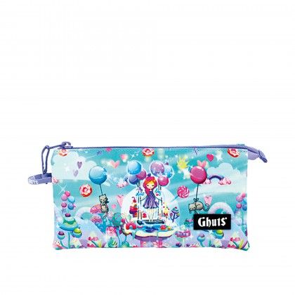 Estojo Triplo Ghuts Candyland 22.5X12X4cm