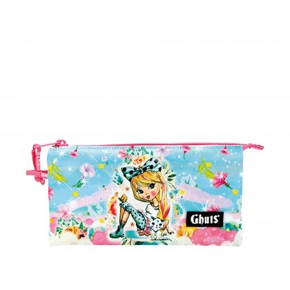 Estojo Triplo Ghuts Lovely Clouds 22.5X12X4cm