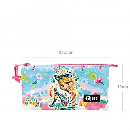 Estojo Triplo Ghuts Lovely Clouds 22.5X12X4cm