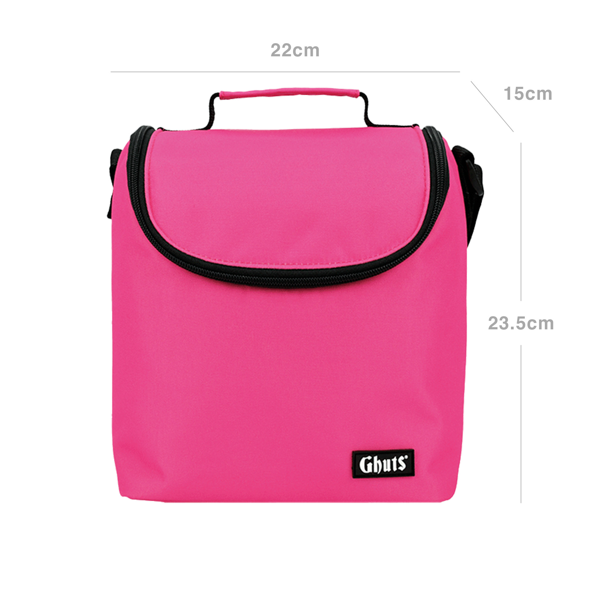 Lancheira Grande Ghuts Hot Pink 22X23.5X13.5cm
