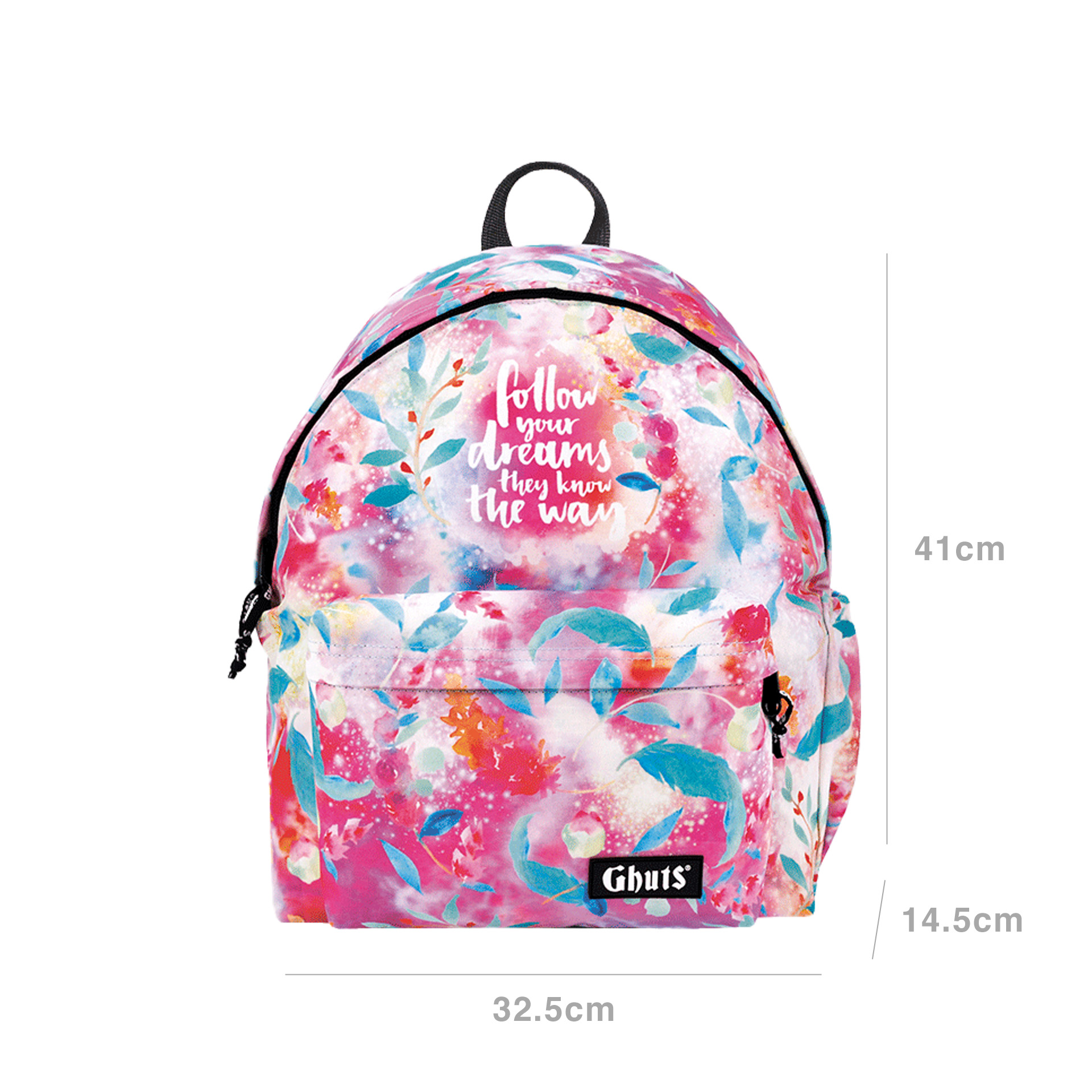 Mochila Clássica Portátil Ghuts Follow Dreams 32.5X41X14.5cm