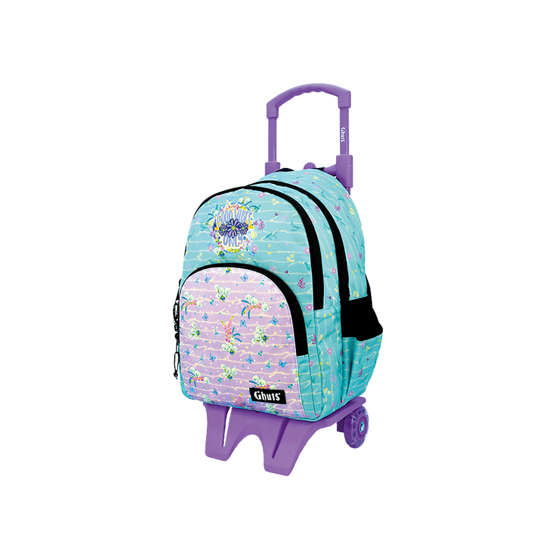 Mochila Escolar Ghuts Pansies 31X43X17cm