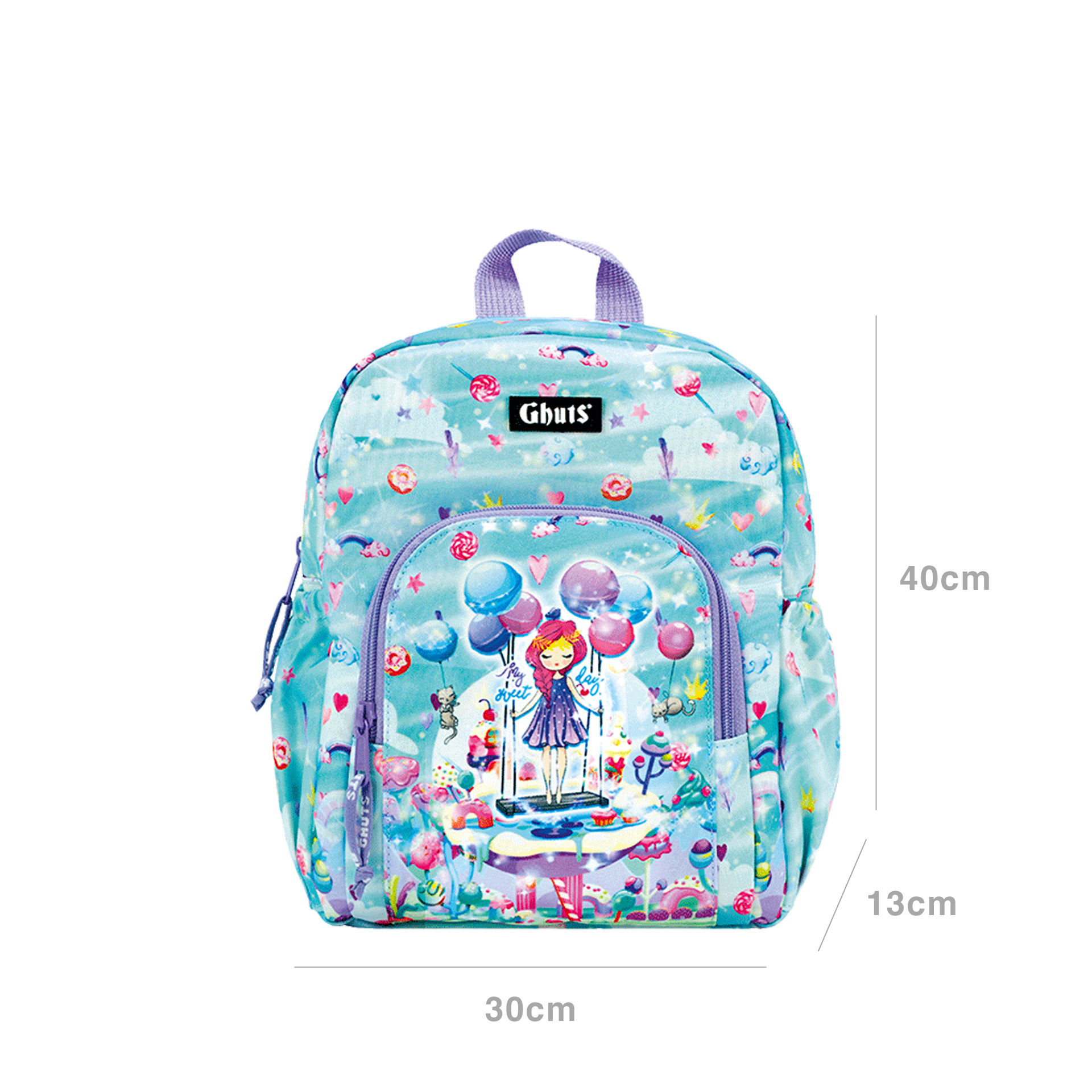 Mochila Primária Ghuts Candyland 30X40X13cm