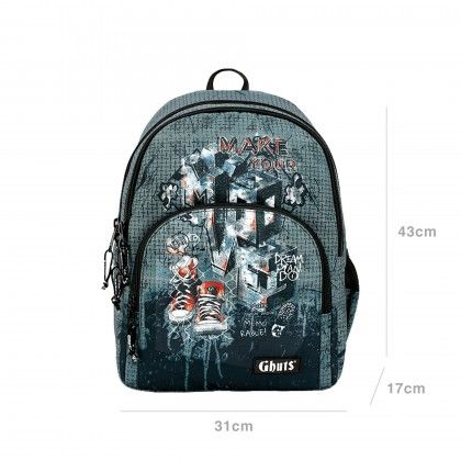 Mochila Escolar Ghuts Your Move 31X43X17cm Mochila Escolar Ghuts Your Move 31X43X17cm