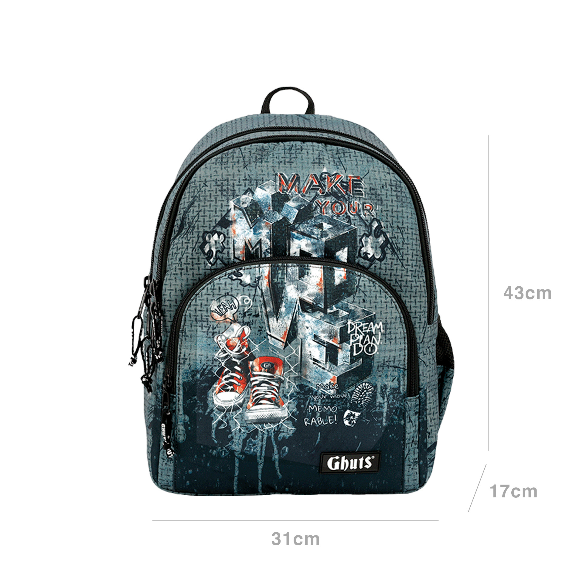 Mochila Escolar Ghuts Your Move 31X43X17cm