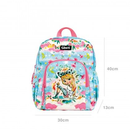 Mochila Primária Ghuts Lovely Clouds 30X40X13cm Mochila Primária Ghuts Lovely Clouds 30X40X13cm