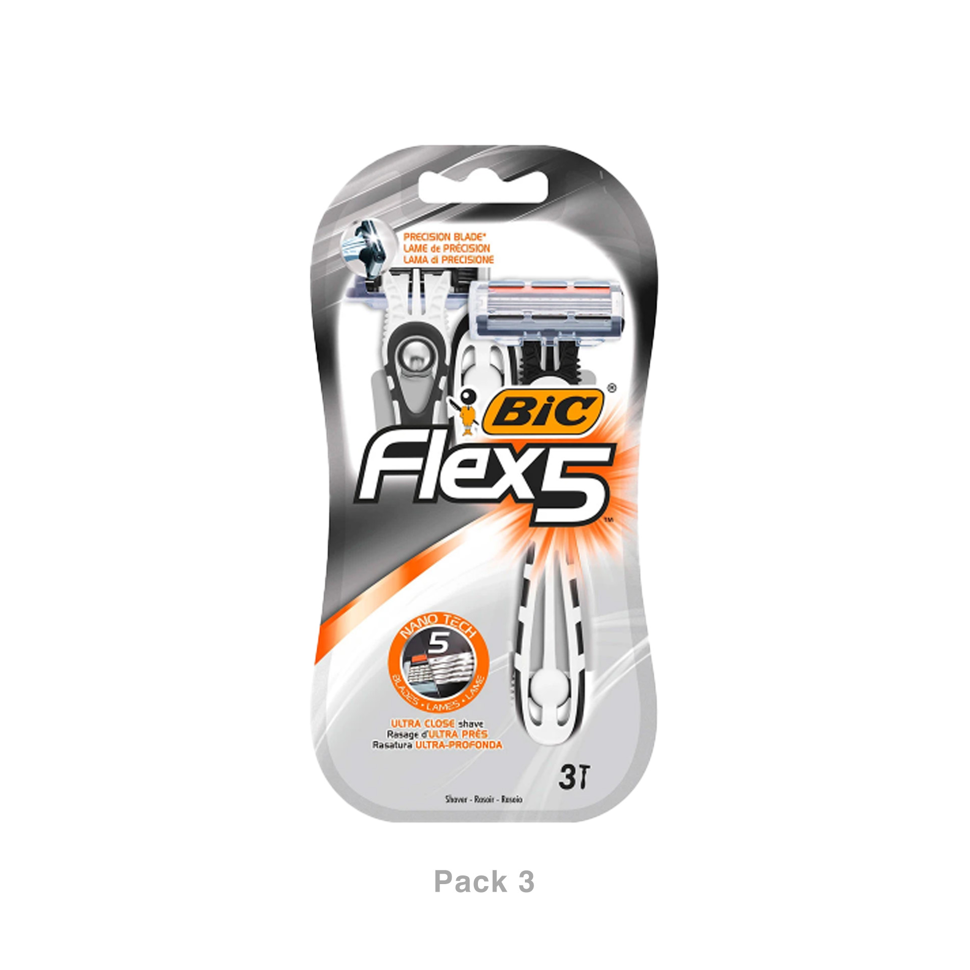 Máquina Barbear Bic Flex5 Comfort Pack 3
