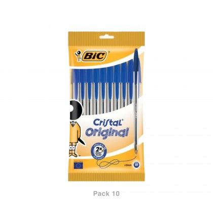 Esferográfica Bic Cristal Original Azul Pack 10 Esferográfica Bic Cristal Original Azul Pack 10