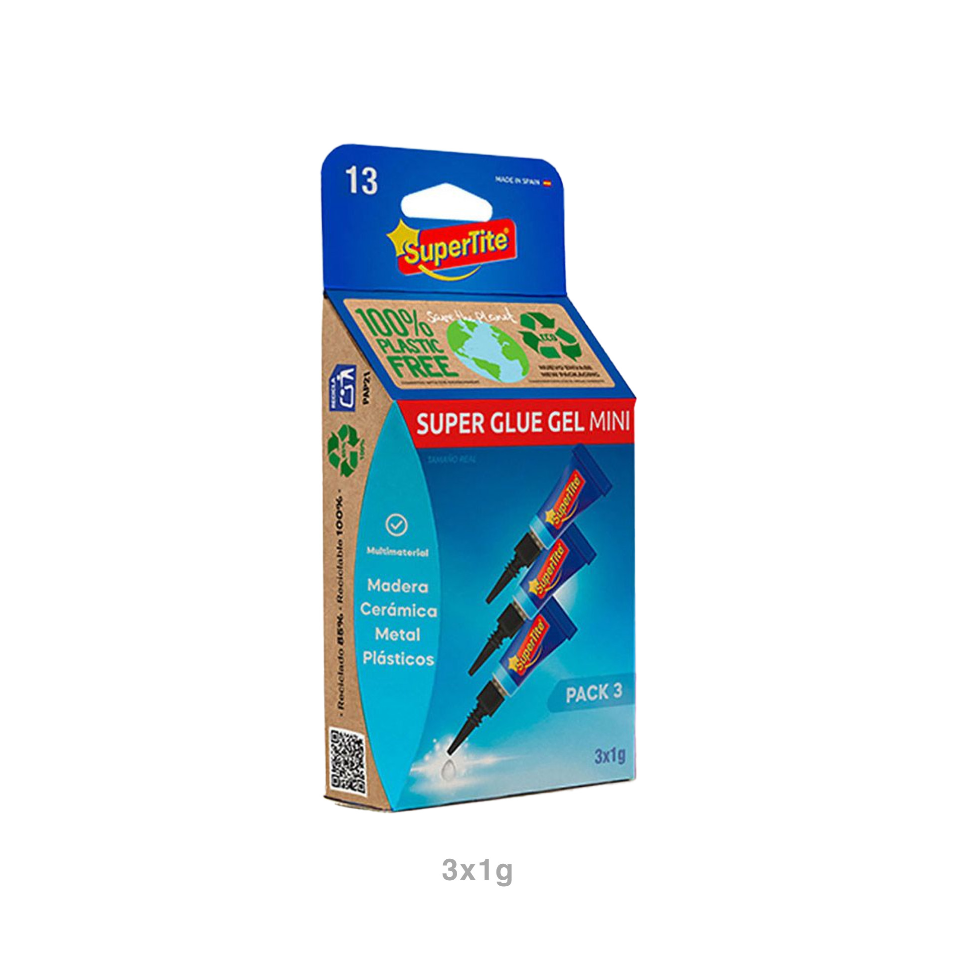 Cola Instantânea Supertite Gel Mini Tubo 3X1gr