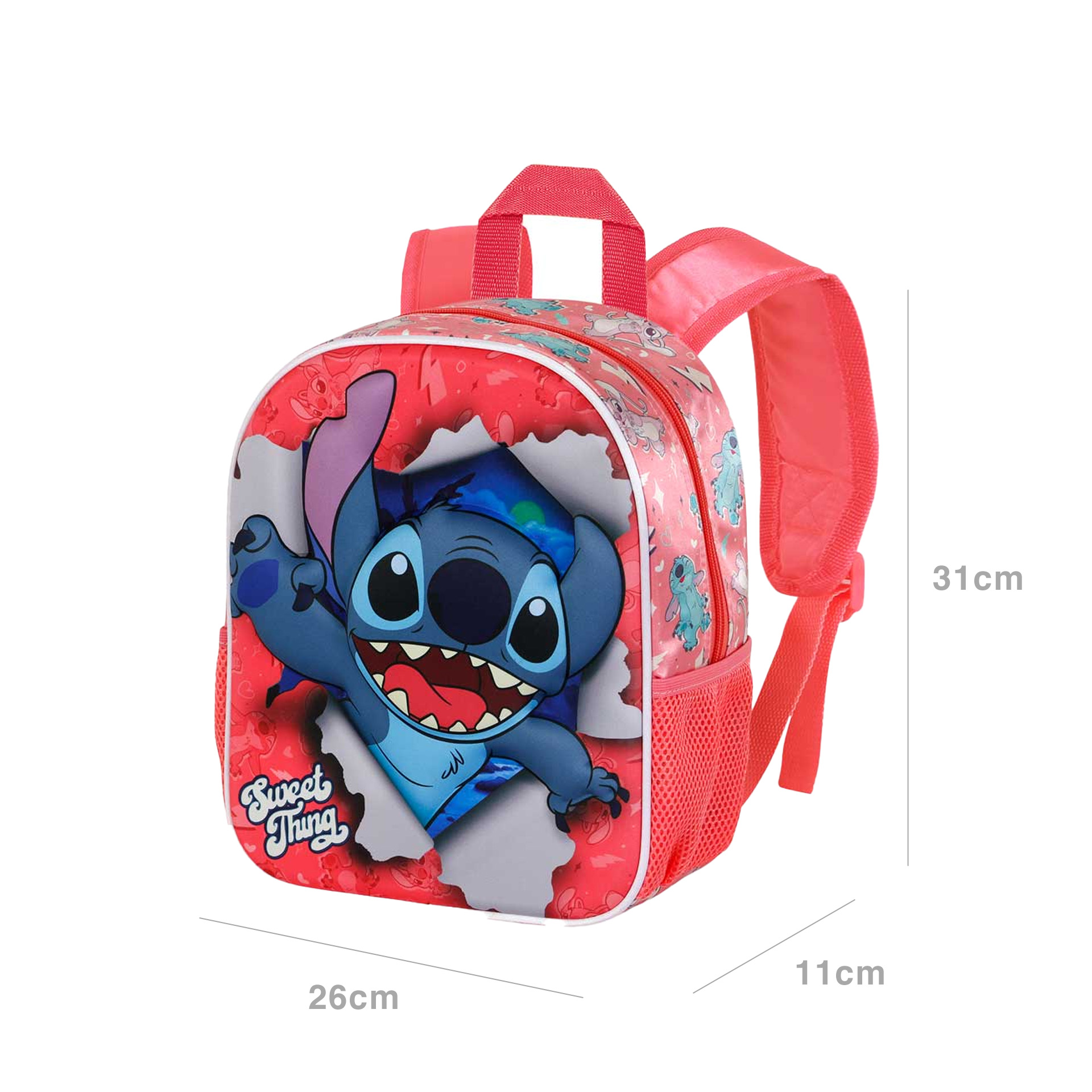Mochila Infantil Lilo Y Stitch 26X31X11cm