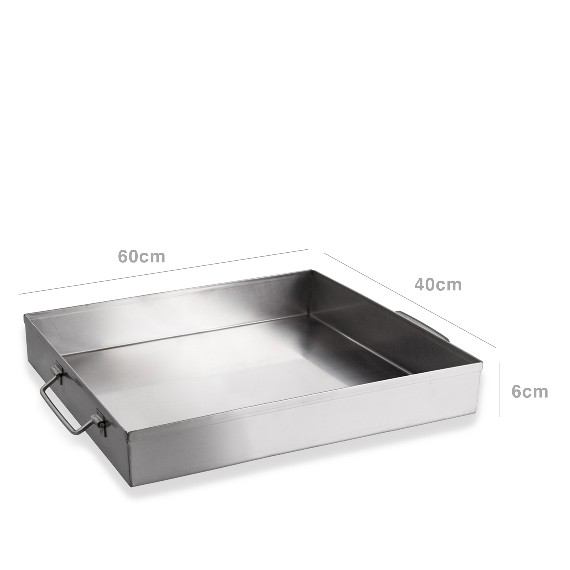 Tabuleiro Forno Inox Grand Gourmet com Asas 60X40X6cm