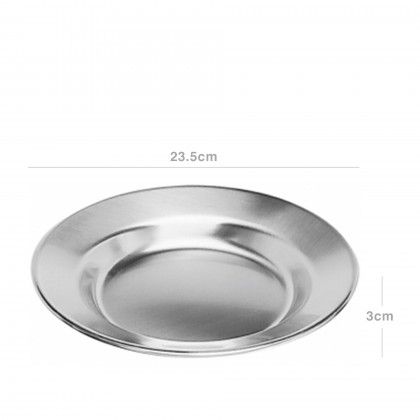 Prato Inox Gourmet Sopa Redondo 23.5X3cm