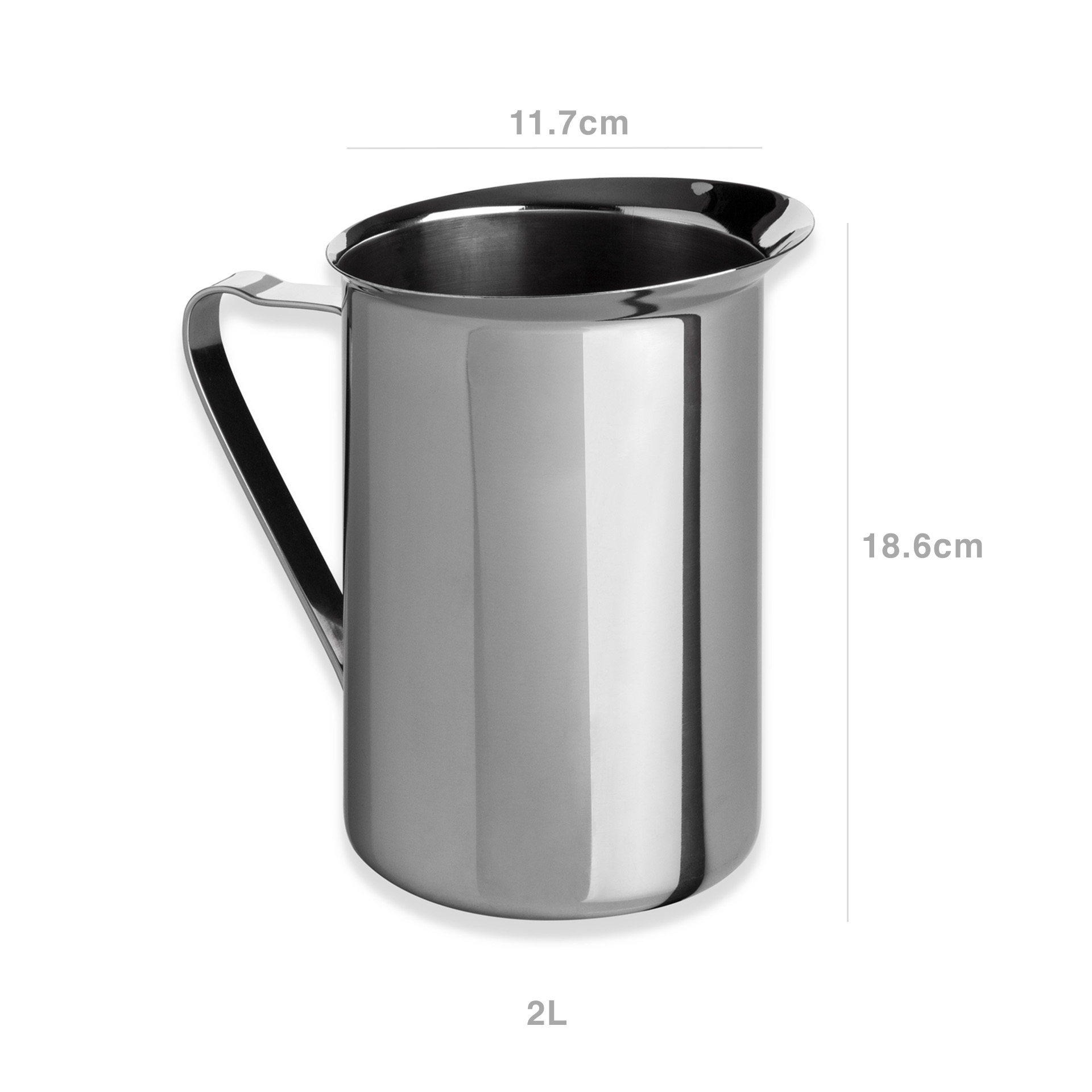 Jarro Água Inox Gourmet sem Grelha 2L 11.7X18.6cm