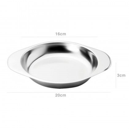 Frigideira Inox Gourmet com Asas 16X20X3cm