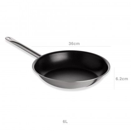 Frigideira Cnica Inox Grand Gourmet Antiaderente 6L 36X6.2cm