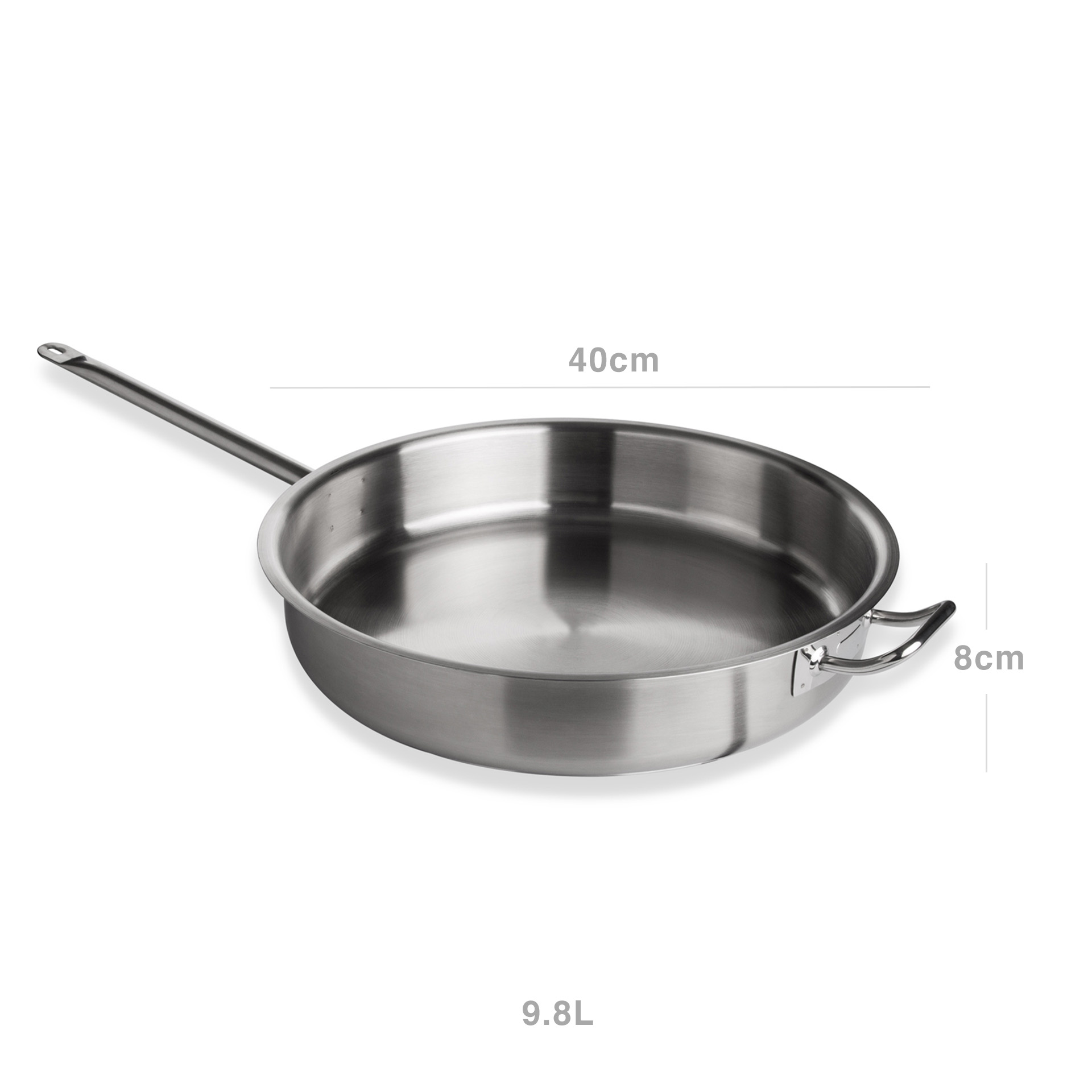 Frigideira Grand Gourmet com Asa Redonda 40X8cm