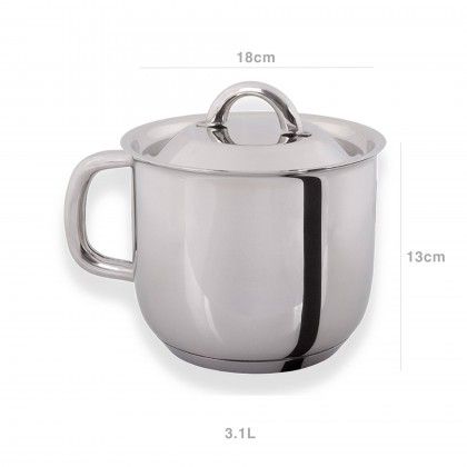 Fervedor Inox 2004 com Asa 3100ml 18X13cm