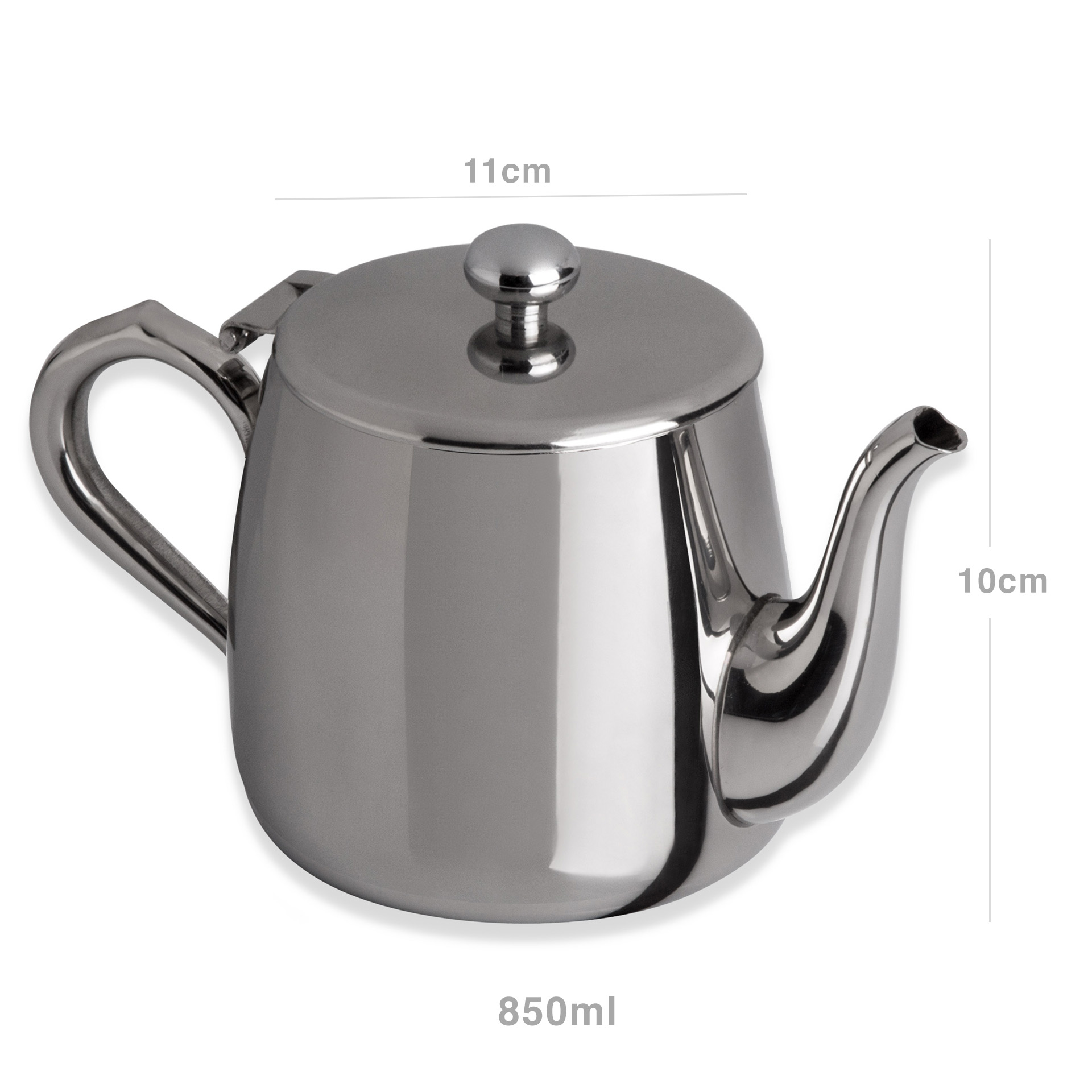 Bule Inox Algarve Redondo Nº3 850ml 11X10cm