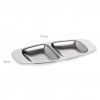 Bandeja Aperitivos Inox Grand Gourmet 2 Divises 17X8X1cm