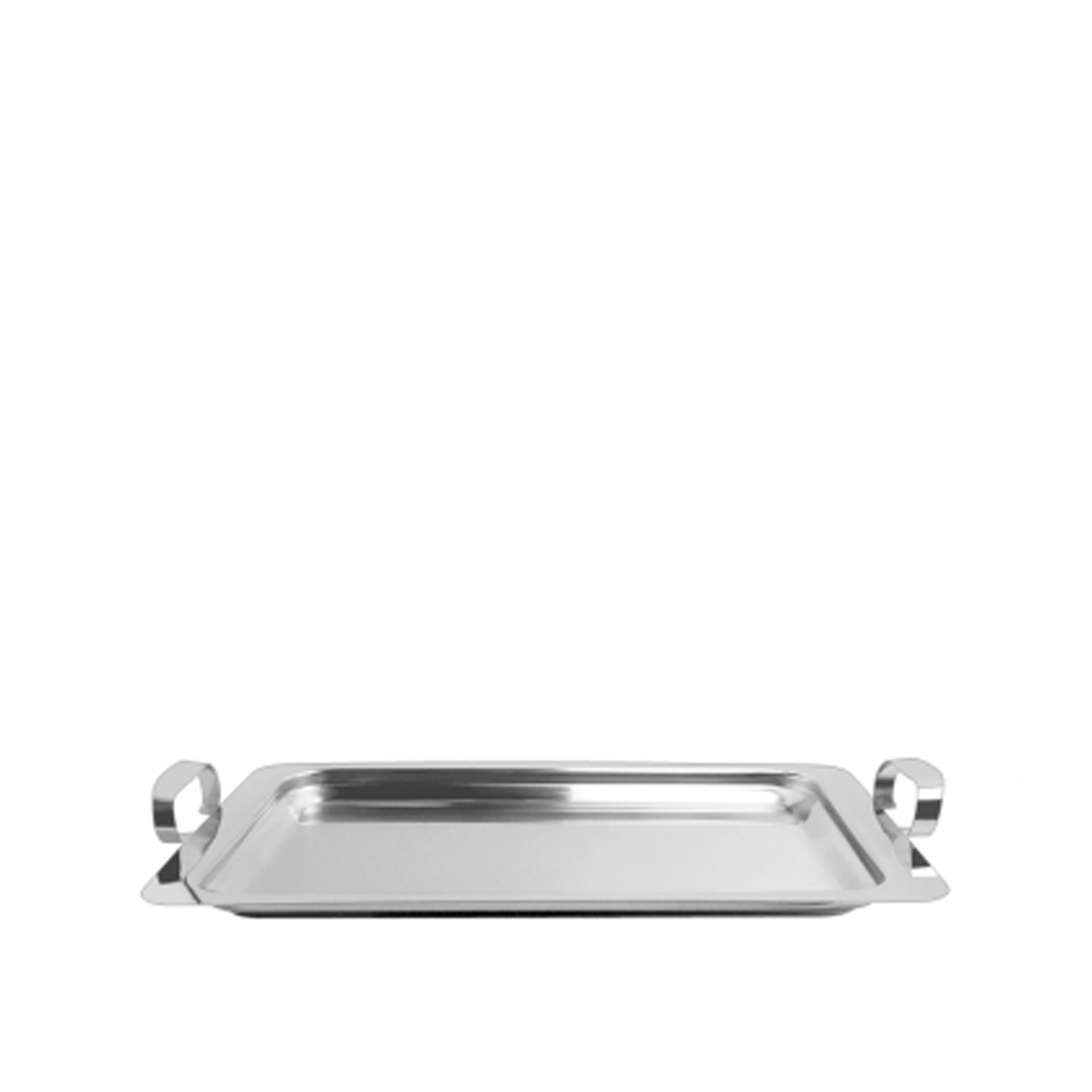 Bandeja Serviço Inox Gourmet Retangular 41X29X2.5cm