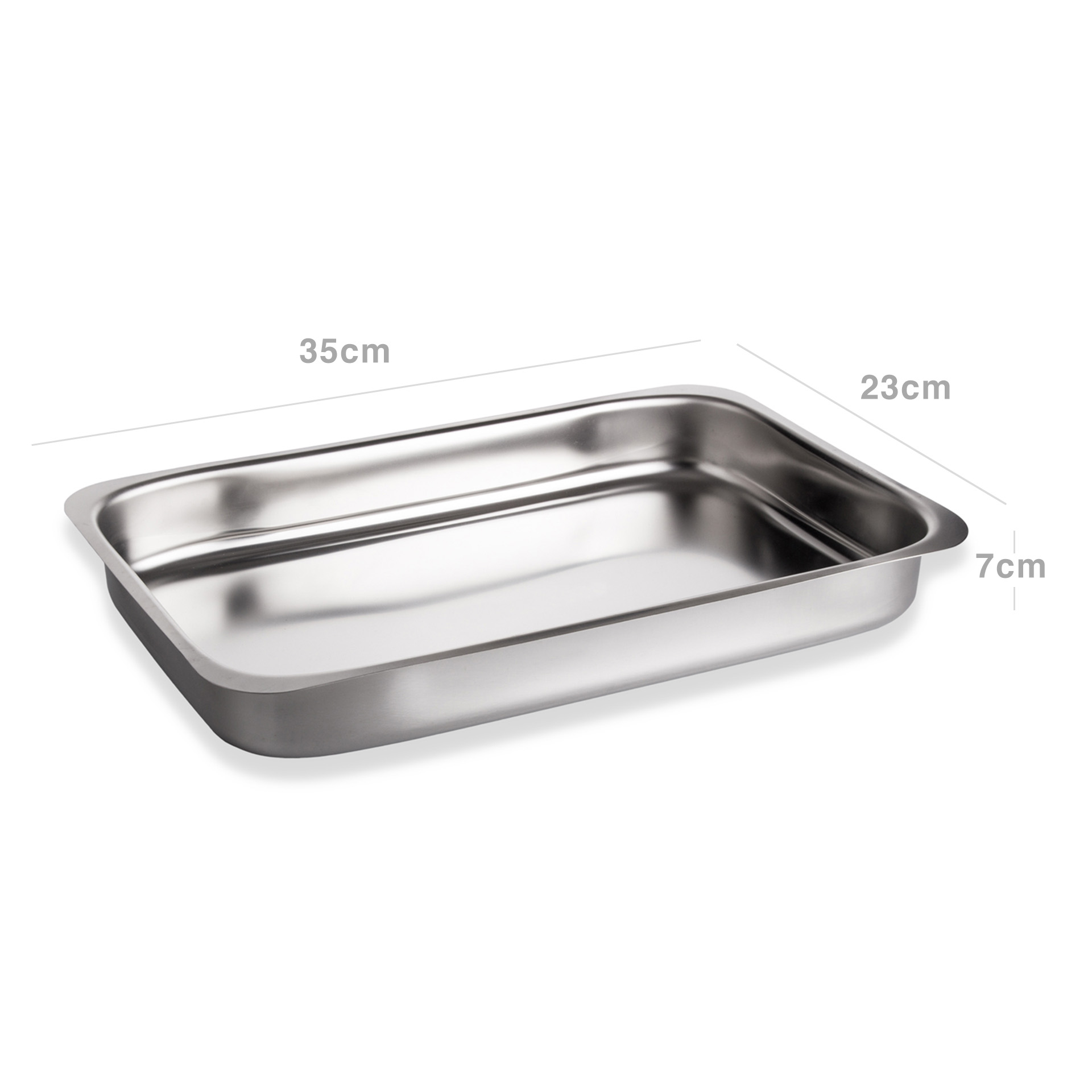 Assadeira Inox Grand Gourmet 35X23X7cm