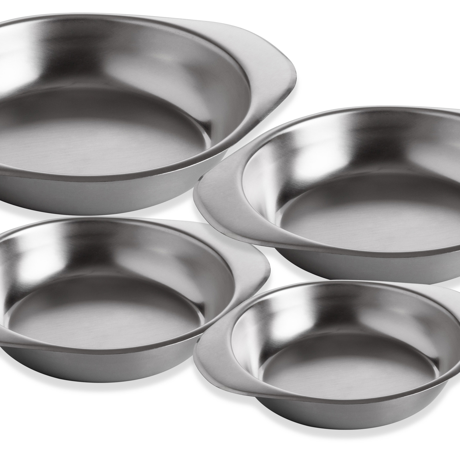 Prato Inox Gourmet Fundo com Asas 22X27X4.5cm